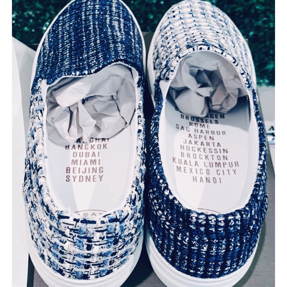 Greats Wooster x Lardini Collection Slip-On Limited Sneaker White/Blue, Size 13 - Picture 14 of 16